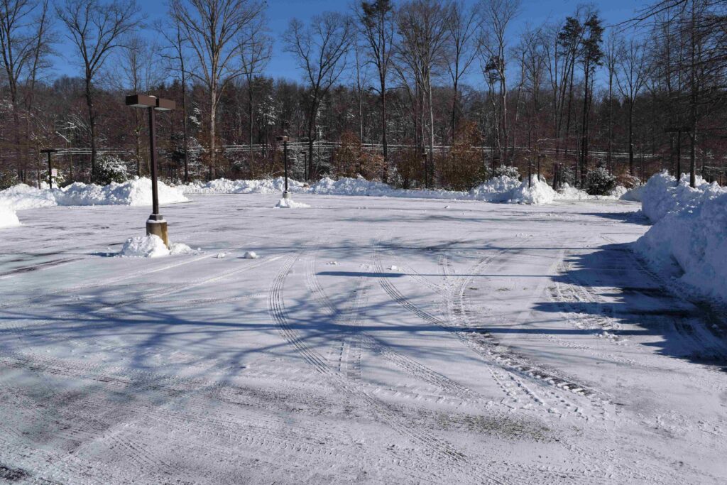Fairfax Station Lawn, Landscape and Winter Services-Community snow plowing in action